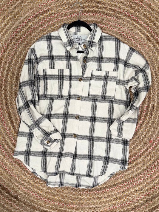 THE MAIN STREET PLAID SHACKET