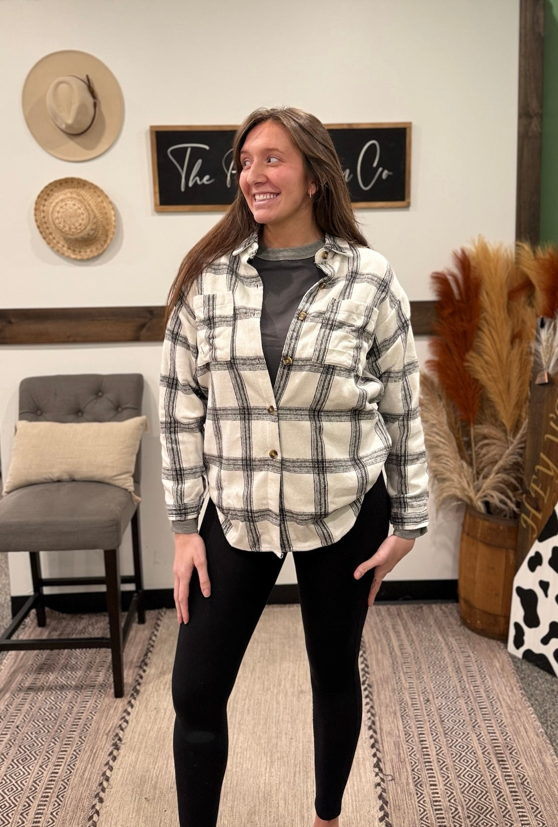 THE MAIN STREET PLAID SHACKET