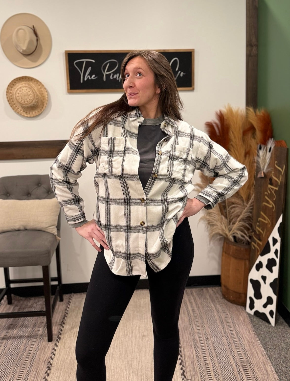 THE MAIN STREET PLAID SHACKET