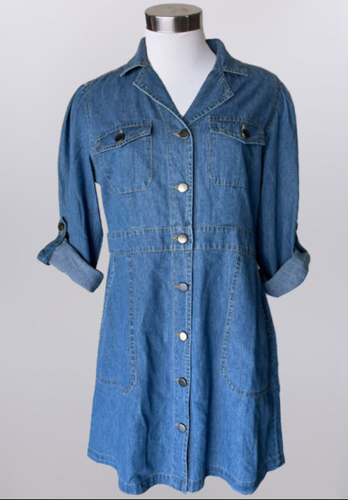 DENIM DARLING DRESS