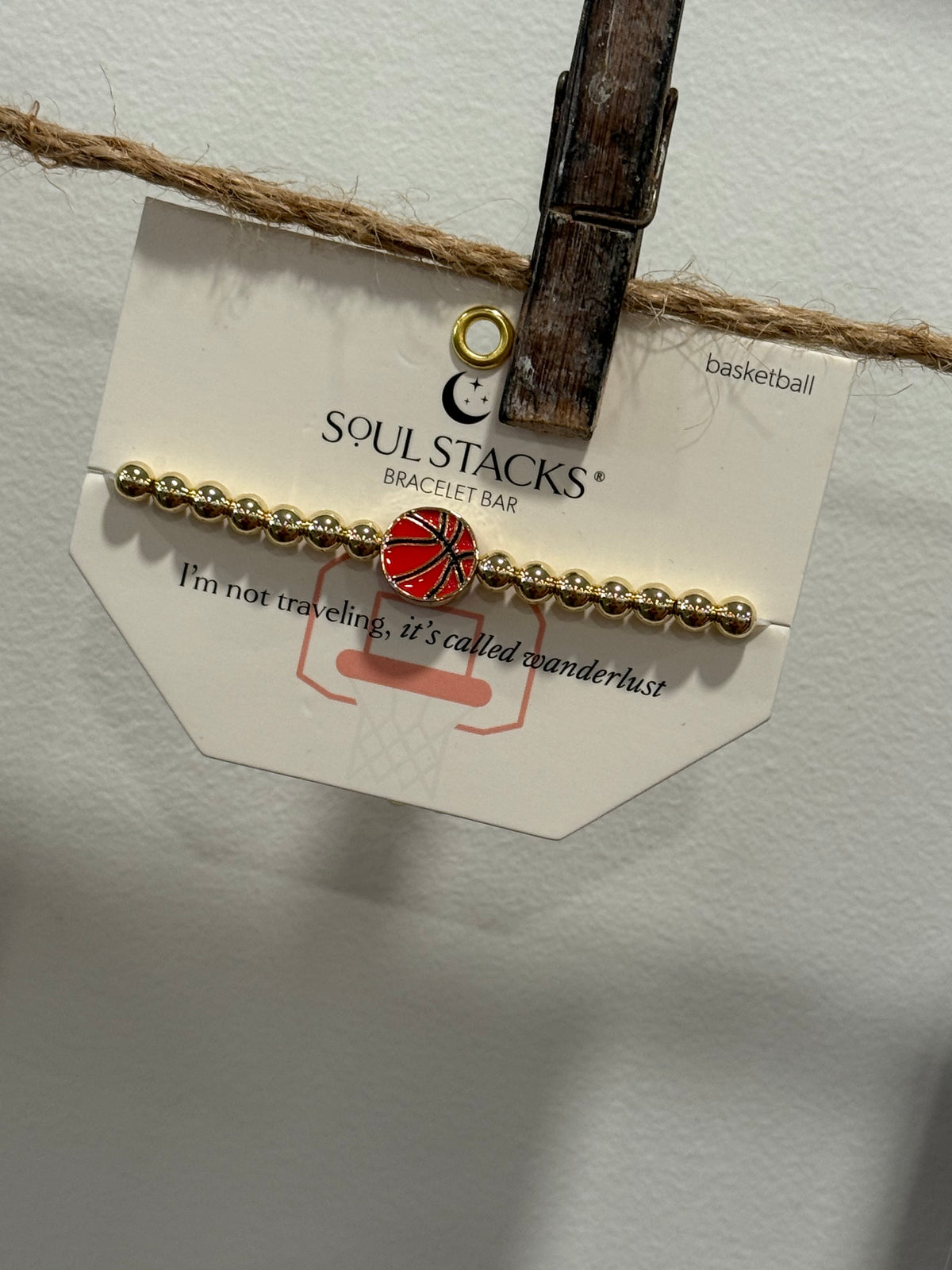 THE GAME DAY GOLD BEADED BRACELET