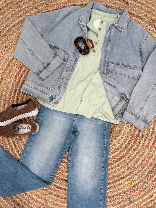 THE LAYERED EDGE DENIM JACKET