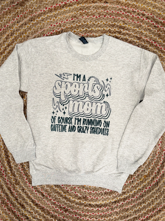 THE SPORTS MOM ENERGY CREWNECK