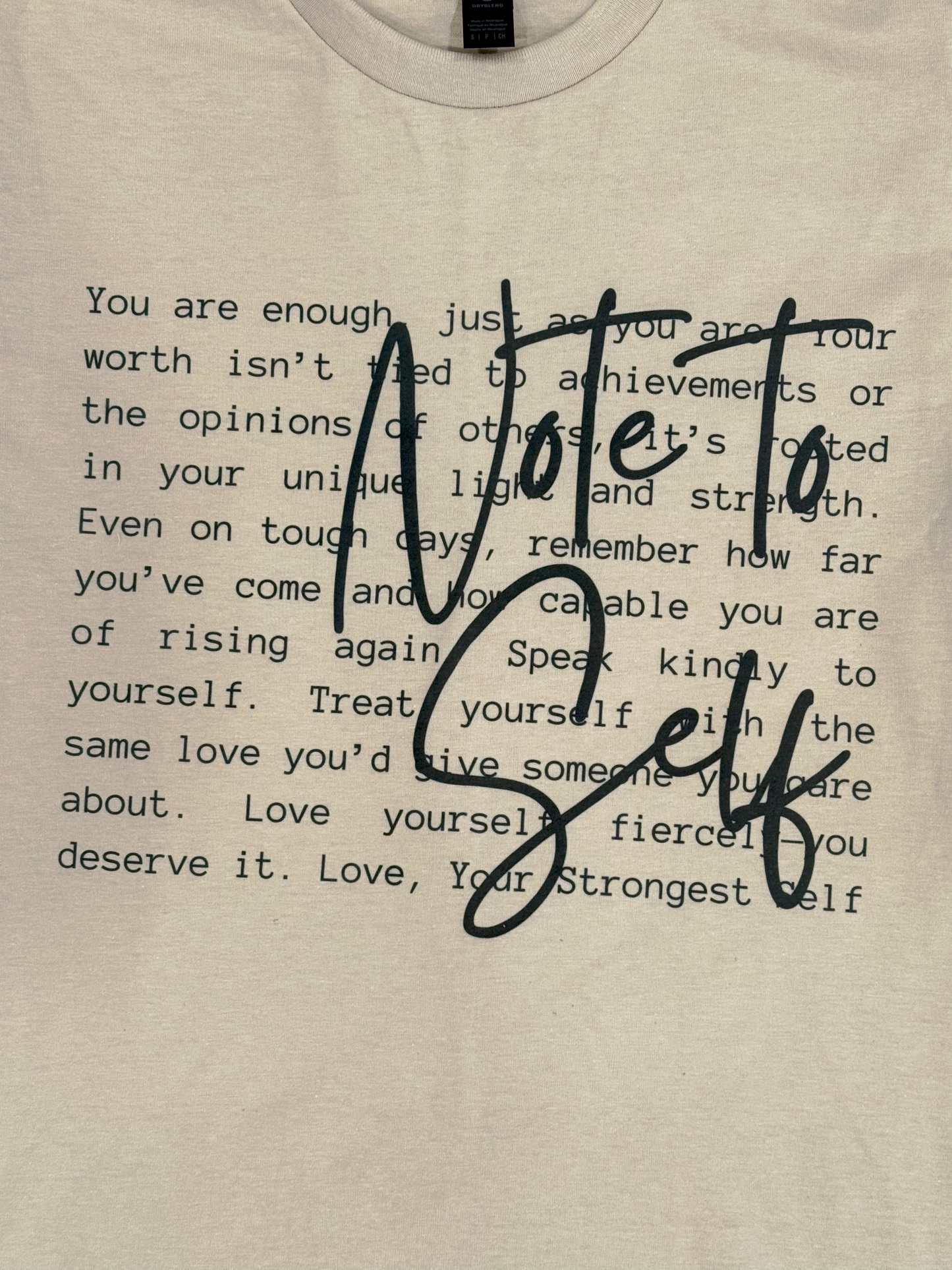 THE NOTE TO SELF TEE