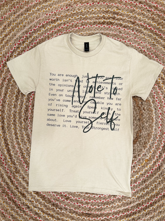 THE NOTE TO SELF TEE