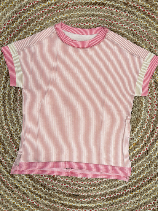 THE SWEET STRIPE KNIT TOP
