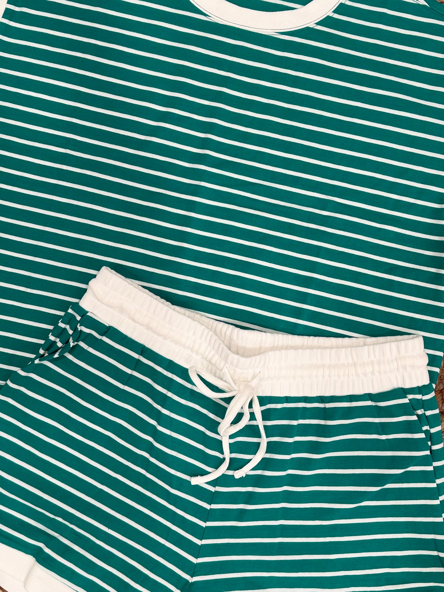 THE SWEET STRIPE LOUNGE SET