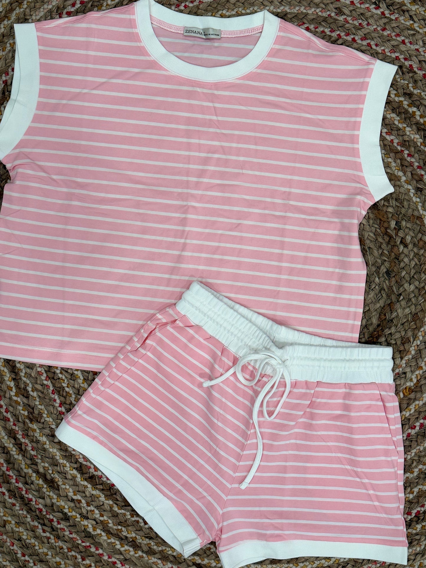 THE SWEET STRIPE LOUNGE SET