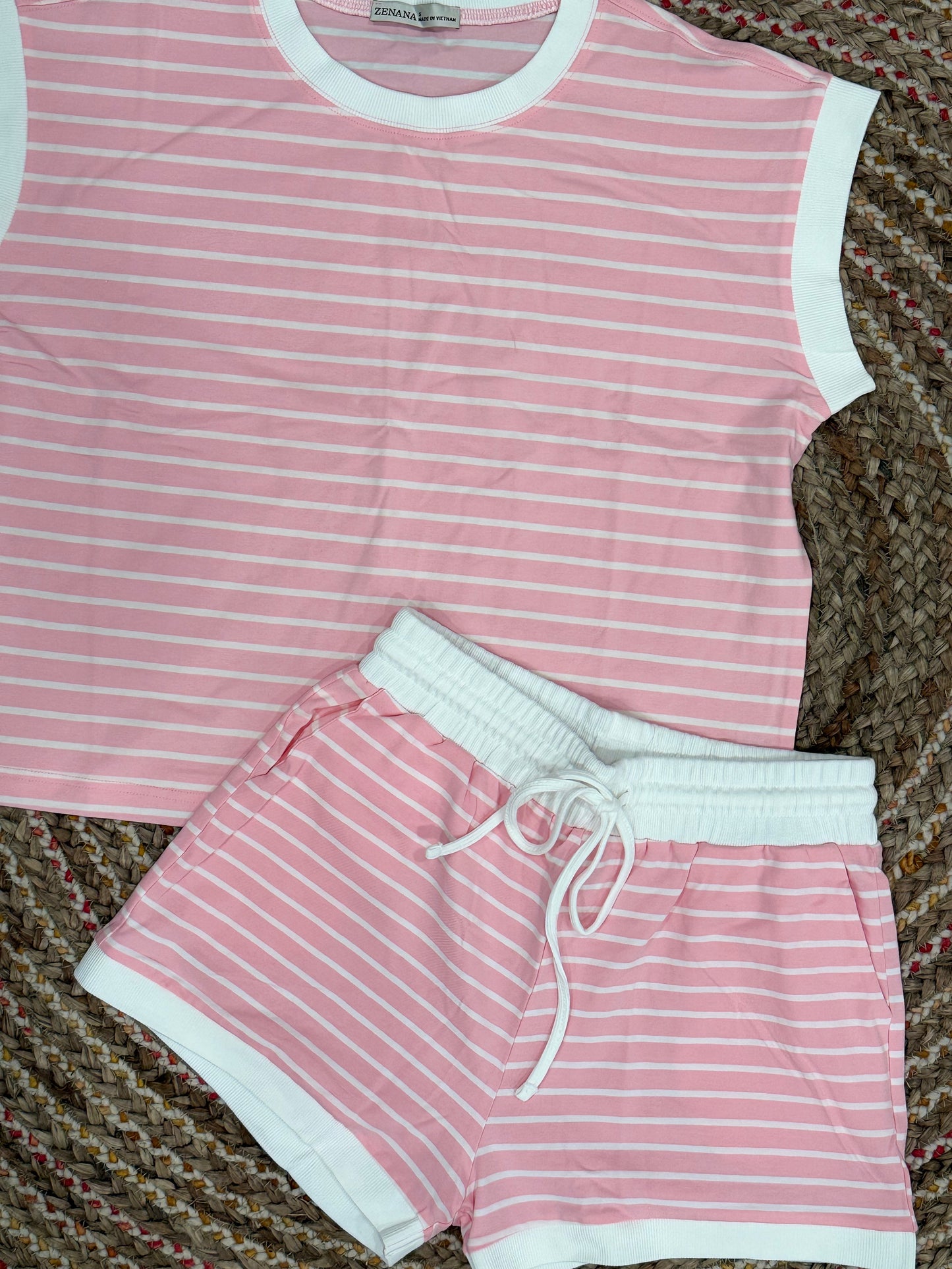 THE SWEET STRIPE LOUNGE SET