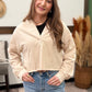 THE SANDY SHORES CROPPED HOOD