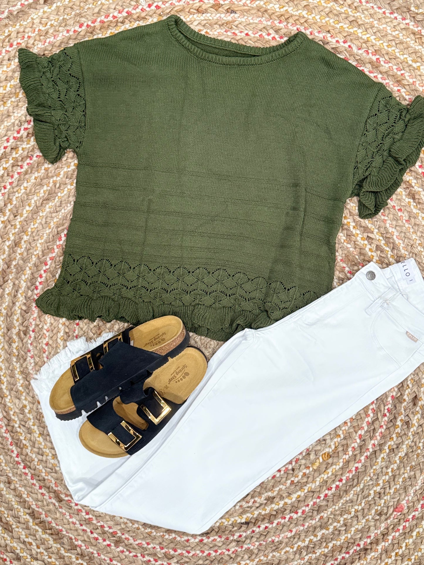 THE OLIVE YOU FOREVER KNIT TOP