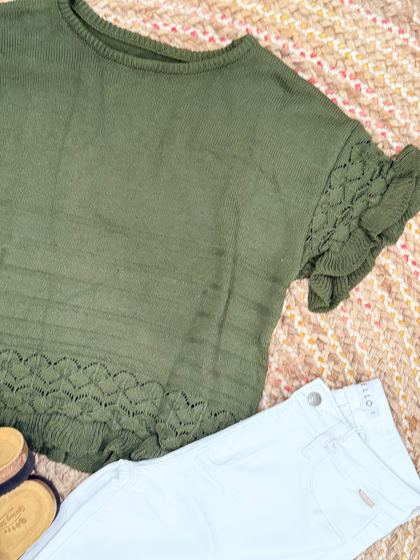 THE OLIVE YOU FOREVER KNIT TOP