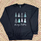 MERRY CHRISTMAS TREES CREWNECK