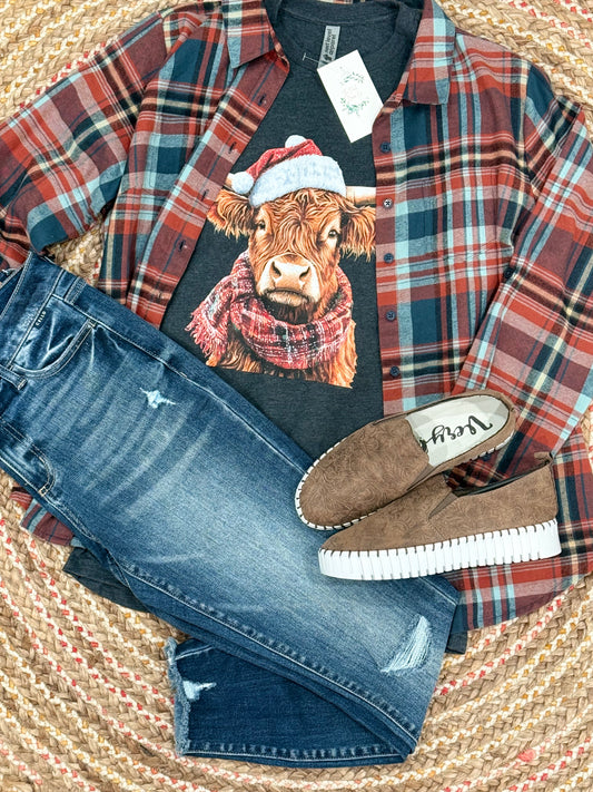 CHRISTMAS COW TEE