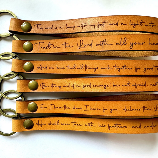 THE SCRIPTURE WRISTLET KEYCHAIN