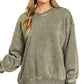 COZY COMFORT TWIST NECK CREW