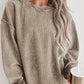 SANDSTONE RIBBED SWEATER