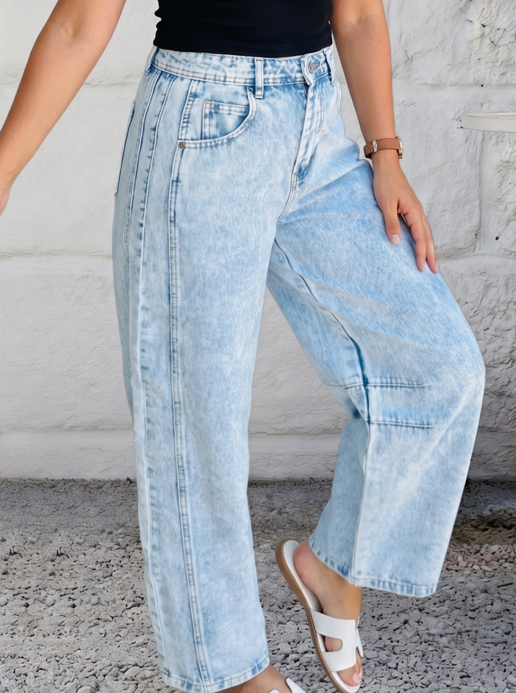 THE BLUE SKIES BARREL JEAN