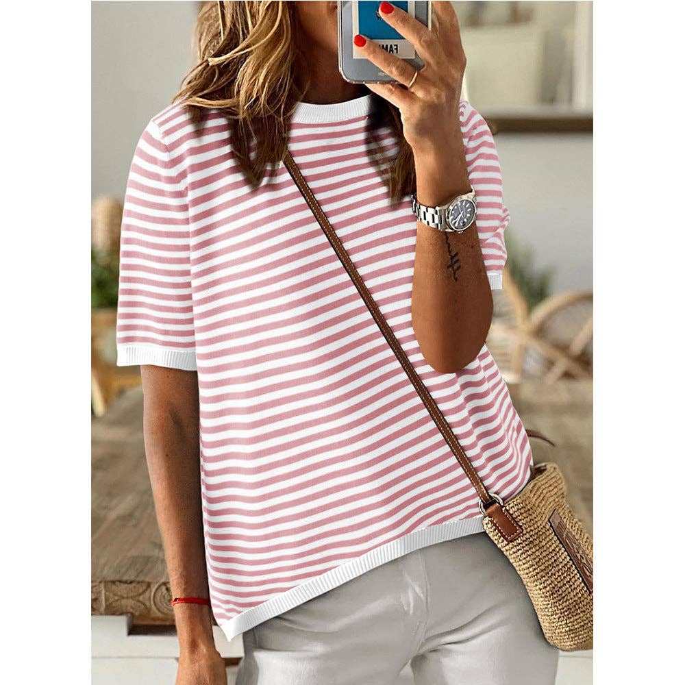 THE STRAWBERRY STRIPE TOP