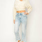 ART -CROP FLARE  JEANS