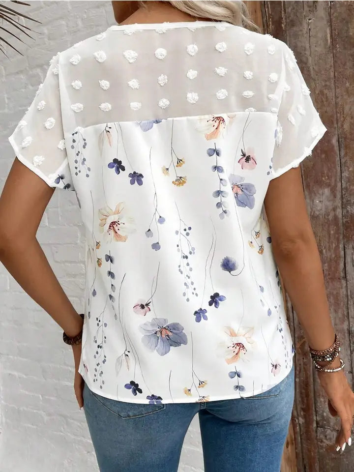BOHO BLOOMING DOTS BLOUSE
