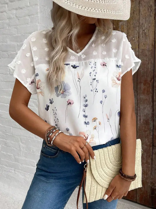 BOHO BLOOMING DOTS BLOUSE