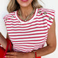 THE STRIPED BUTTON BLOUSE