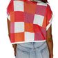 THE SUMMER CHECKERED SWEATER TOP