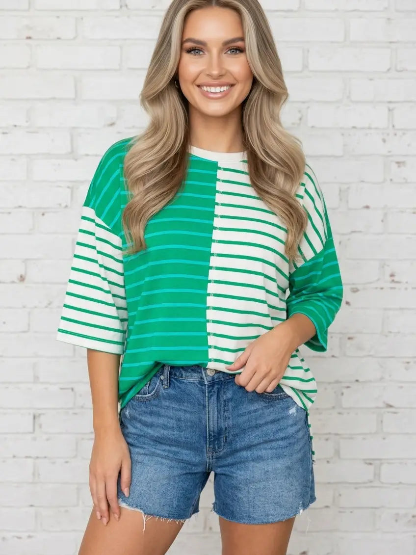 THE LUCKY STRIPE COLORBLOCK TEE