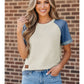 THE COLORBLOCK DENIM TEE
