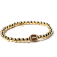 THE GAME DAY GOLD BEADED BRACELET