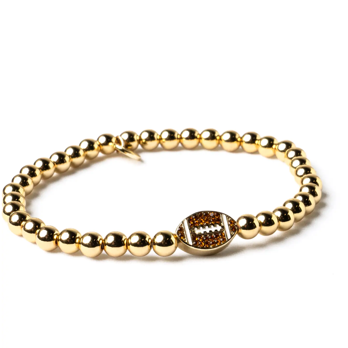 THE GAME DAY GOLD BEADED BRACELET