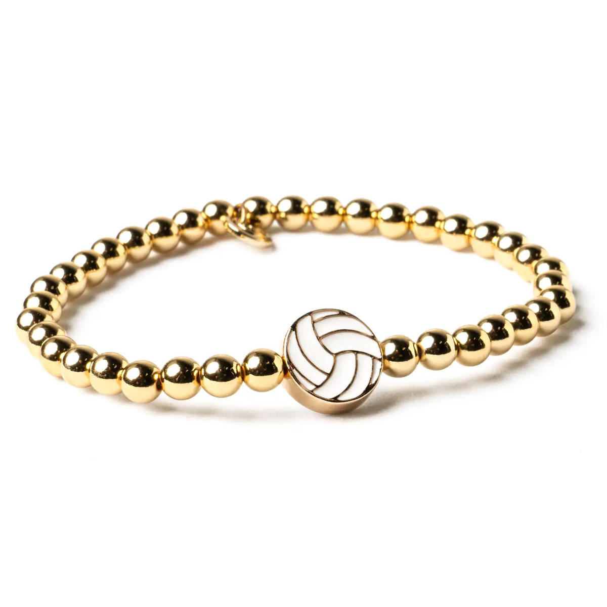 THE GAME DAY GOLD BEADED BRACELET