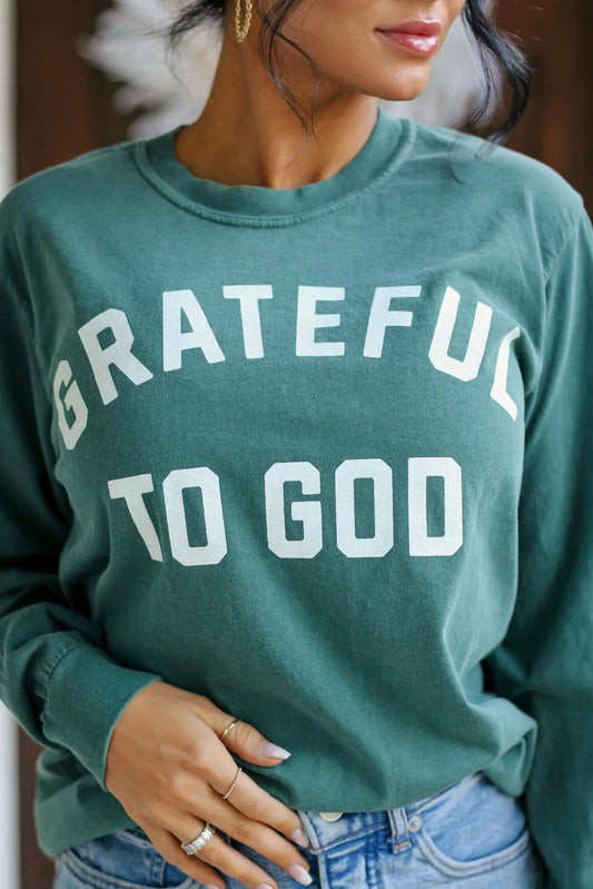 Grateful To God  | Long Sleeve Tee